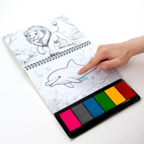 ZEST KREAT KOLOROWE ODCISKI ZOO FARBY KIDEA FOL