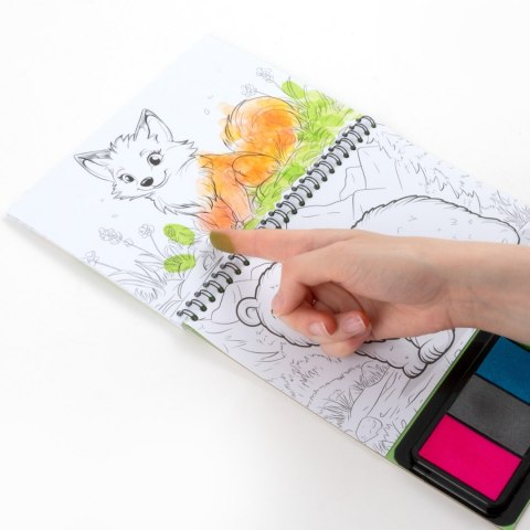 ZEST KREAT KOLOROWE ODCISKI ZOO FARBY KIDEA FOL