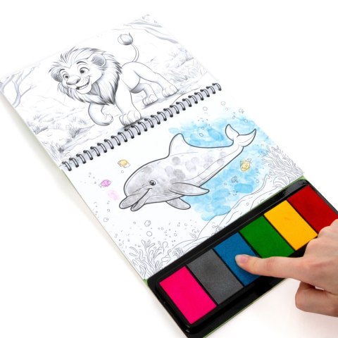 ZEST KREAT KOLOROWE ODCISKI ZOO FARBY KIDEA FOL