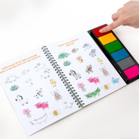 ZEST KREAT KOLOROWE ODCISKI ZOO FARBY KIDEA FOL