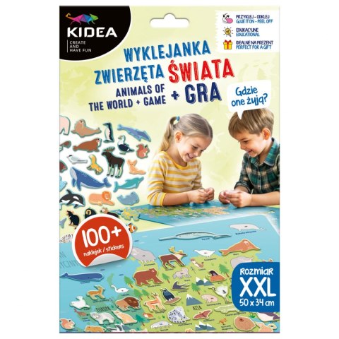 ZEST KREAT WYKLEJ ZWIERZETA SWIATA GRA KIDEA PUD