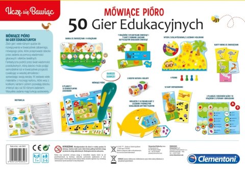 Clementoni Gra edukacyjna Mówiące Pióro 50 gier 50650