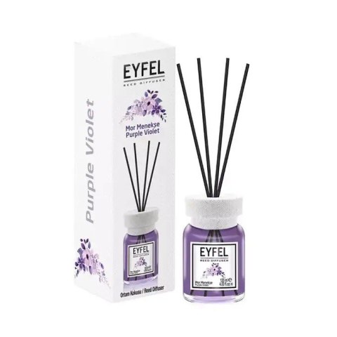 EYFEL Dyfuzor zapachowy z patyczkami - Purple Violet 120 ml