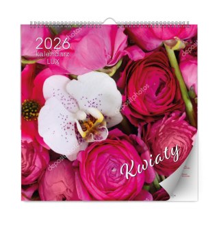 Kalendarz 6 plansz 33x33 cm Kwiaty Lux KALPOL BIS 474780 KAL