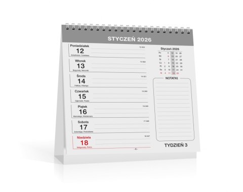 Kalendarz na biurko stojący 18x20 cm Office Lux KALPOL-BIS 474230 KAL
