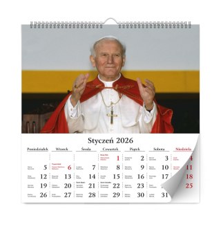 Kalendarz planszowy 33x33 cm Św. Jan Paweł KALPOL BIS 474834 KAL