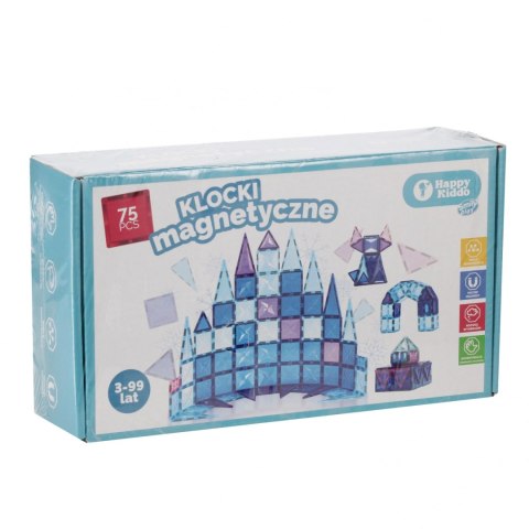 Klocki magnetyczne 75el SMILY PLAY SP85303