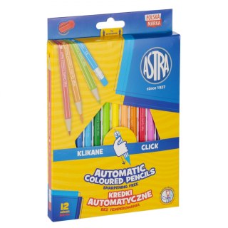 Kredki ołówkowe automatyczne 12 kolorów ASTRA 312025005