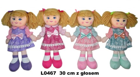 LALKA SZMACIANA Z GLOSEM 30CM XPL 306 SA FOL