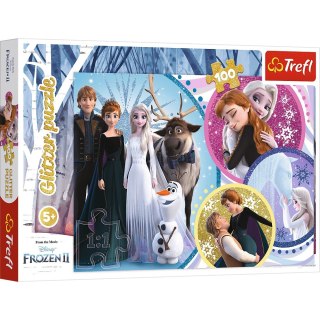 Puzzle 100 elementów Glitter w blasku miłości TREFL 14817 TR