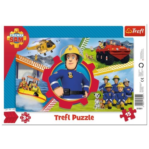 Puzzle 15 elementów Dzień Strażaka Sama TREFL 31351 TR