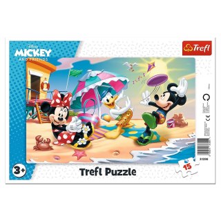 Puzzle 15el. Zabawy na plaży FOL TREFL 31390 TR