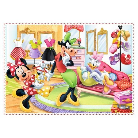 Puzzle 4w1 Minnie z przyjaciółmi TREFL 34355