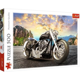 Puzzle 500 elementów Czarny Motocykl TREFL 37384 TR