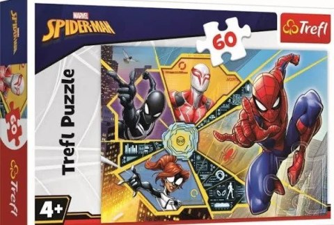 Puzzle 60 elementów W sieci Spiderman PUD TREFL 17372 TR