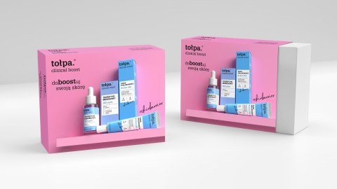 TOŁPA Zestaw prezentowy Clinical boost (Serum do twarzy 30ml + Krem intensywnie nawilżający do twarzy 40ml)