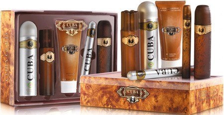 CUBA Gold Zestaw dla mężczyzn Woda toaletowa 100 ml + Woda toaletowa 35 ml + Dezodorant 200 ml + Żel pod prysznic 200 ml + Woda 