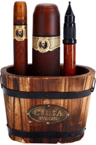 CUBA Gold Zestaw dla mężczyzn Woda toaletowa Cuba Gold 100 ml + Woda toaletowa Cuba Gold 35 ml + Woda toaletowa Cuba Gold 15 ml