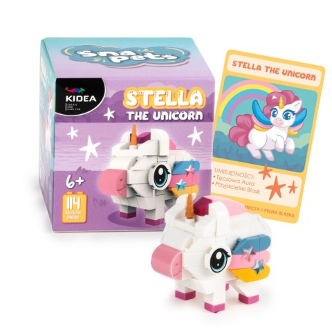 KLOCKI KONSTR SNAPETS UNICORN 114EL AKC KIDEA PU