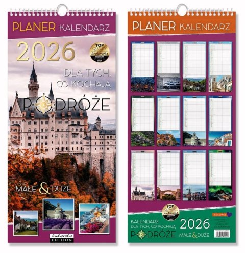 Kalendarz Planer PODRÓŻE