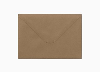 Koperta C6 nieklejona ciemnobeżowa Nature GALERIA PAPIERU 280222