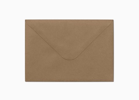 Koperta C6 nieklejona ciemnobeżowa Nature GALERIA PAPIERU 280222