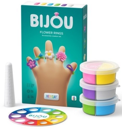 MASA PLASTYCZ HEY CLAY BIJOU PIERSC KWIATY 23X7X