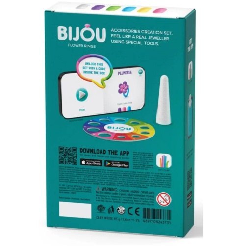 MASA PLASTYCZ HEY CLAY BIJOU PIERSC KWIATY 23X7X