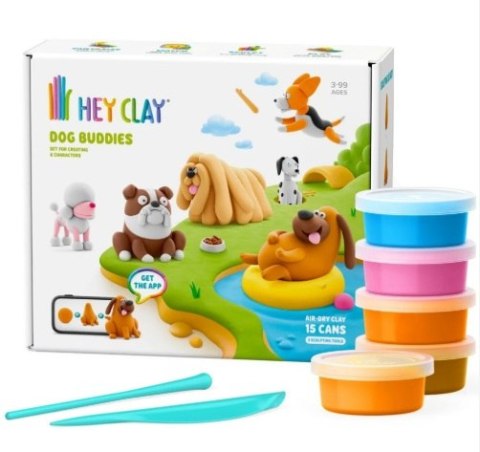 MASA PLASTYCZ HEY CLAY PSI PRZYJACIELE 22X19X8 P