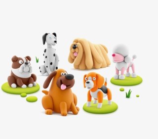 MASA PLASTYCZ HEY CLAY PSI PRZYJACIELE 22X19X8 P