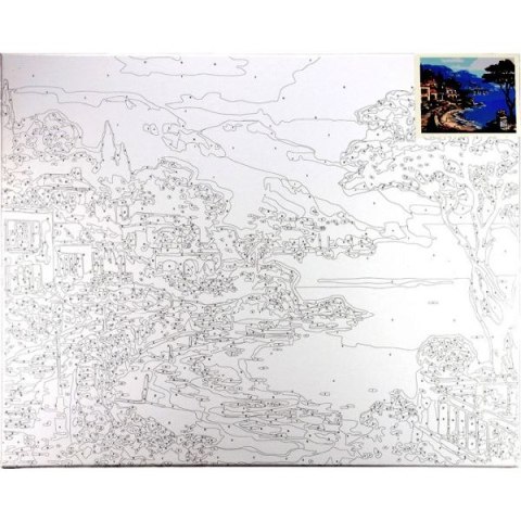 Malowanie po numerach Pejzaż 40x50 cm FLAMINGO LINE