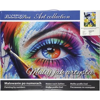 Malowanie po numerach Ptaki 40x50 cm FLAMINGO LINE