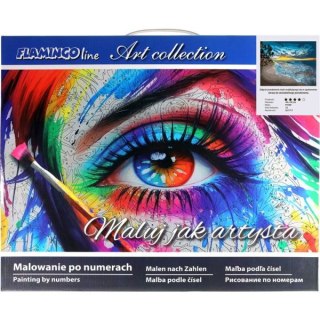 Malowanie po numerach Zachód słońca nad morzem 40x50 cm FLAMINGO LINE