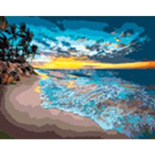 Malowanie po numerach Zachód słońca nad morzem 40x50 cm FLAMINGO LINE
