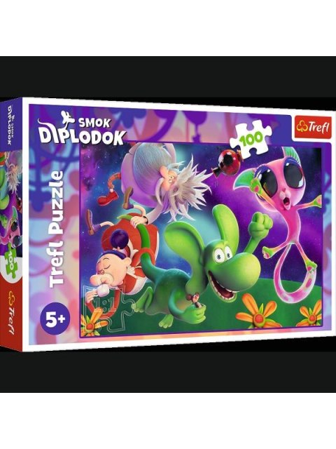 -PUZZLE 100EL TREFL 16486 SMOK DIPLODOK