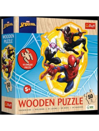 -PUZZLE DREW 50EL TREFL SPIDERMAN W AKCJI PUD10