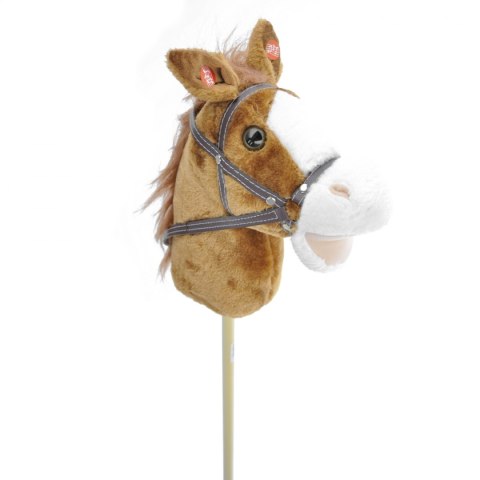 Pluszak Koń na kiju z głosem 70cm brązowy 3/599277AD