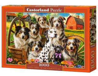 Puzzle 1000 el. Happy Dogs In The Countryside CASTORLAND C-105410