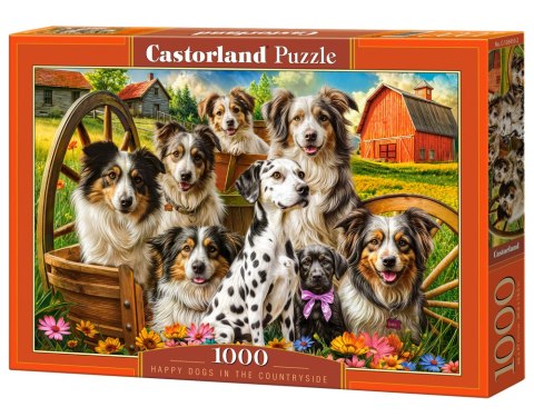 Puzzle 1000 el. Happy Dogs In The Countryside CASTORLAND C-105410