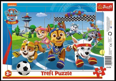 Puzzle 15el Uczynne pieski Paw Patrol TREFL 31428 TR