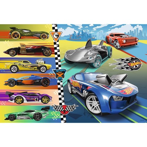 Puzzle 24 elementy Maxi Szybkie Hot Wheels TREFL 14362 TREF