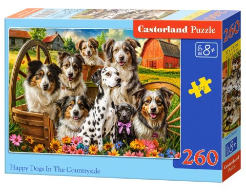 Puzzle 260 el. Happy Dogs In The Countryside CASTORLAND B-27699
