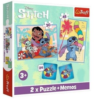 Puzzle 2w1 Memos Wesoły dzień Lilo&Stitch TREFL 93585 TR