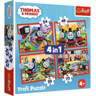 Puzzle 4w1 Odjazdowy Tomek TREFL 34619 TR