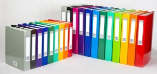 Segregator A4 4 cm 4 ringi FCK popielaty VAU-PE 057/09