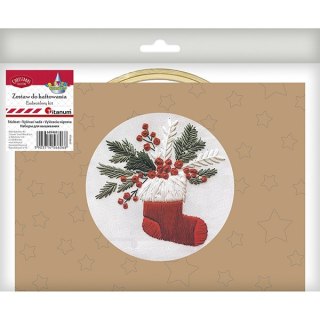 Zestaw do haftowania Świąteczna skarpeta TITANUM CRAFT-FUN SERIES