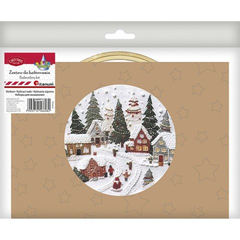 Zestaw do haftowania Świąteczna wioska TITANUM CRAFT-FUN SERIES