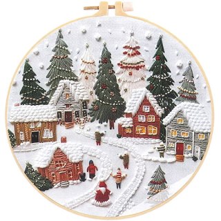 Zestaw do haftowania Świąteczna wioska TITANUM CRAFT-FUN SERIES