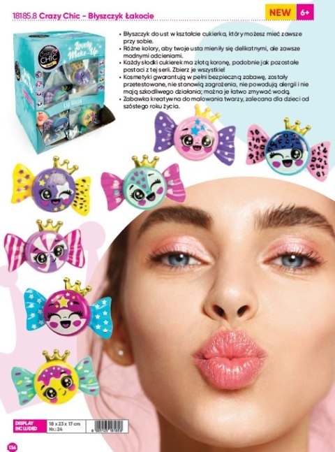 Clementoni Crazy Chic - Błyszczyk Łakocie 18185 DISPL24
