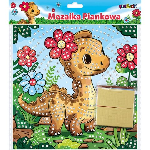 Mozaika piankowa Dino 25x25 cm FUN&JOY